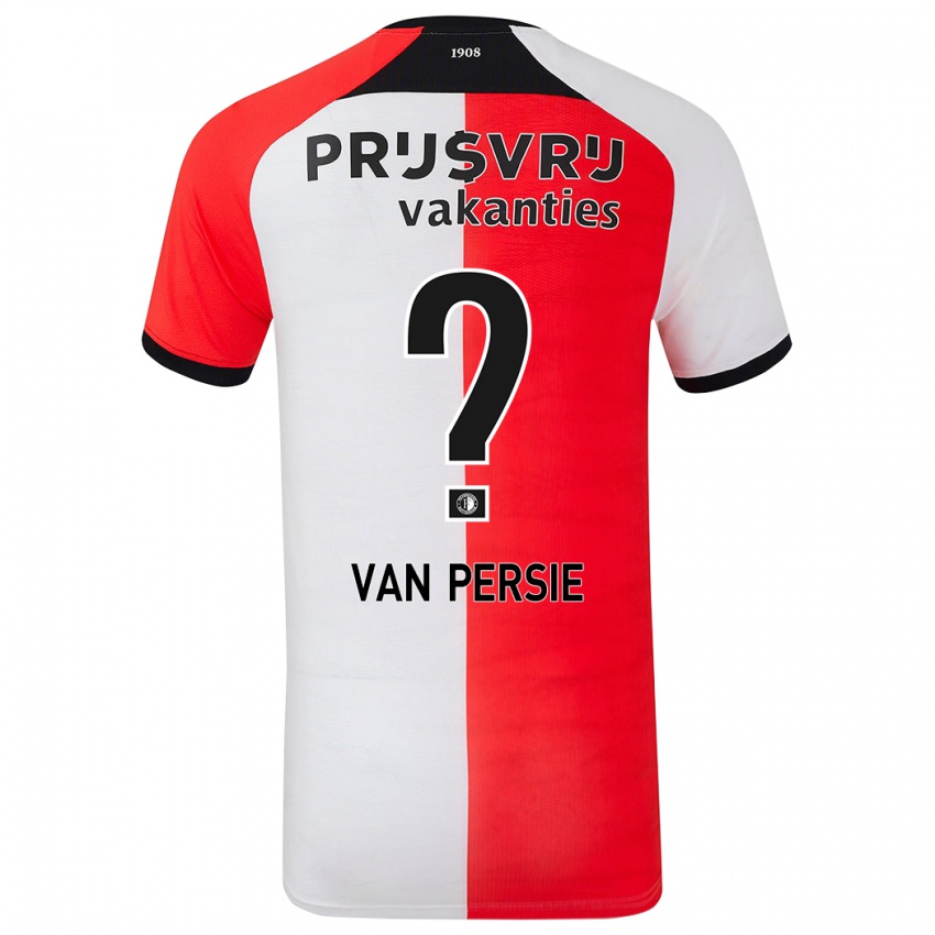 Dětské Shaqueel Van Persie #0 Červená Bílá Domů Hráčské Dresy 2024/25 Dres