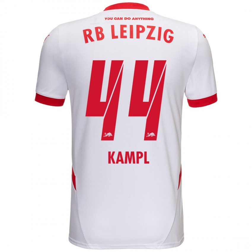 Dětské Kevin Kampl #44 Bílá Červená Domů Hráčské Dresy 2024/25 Dres