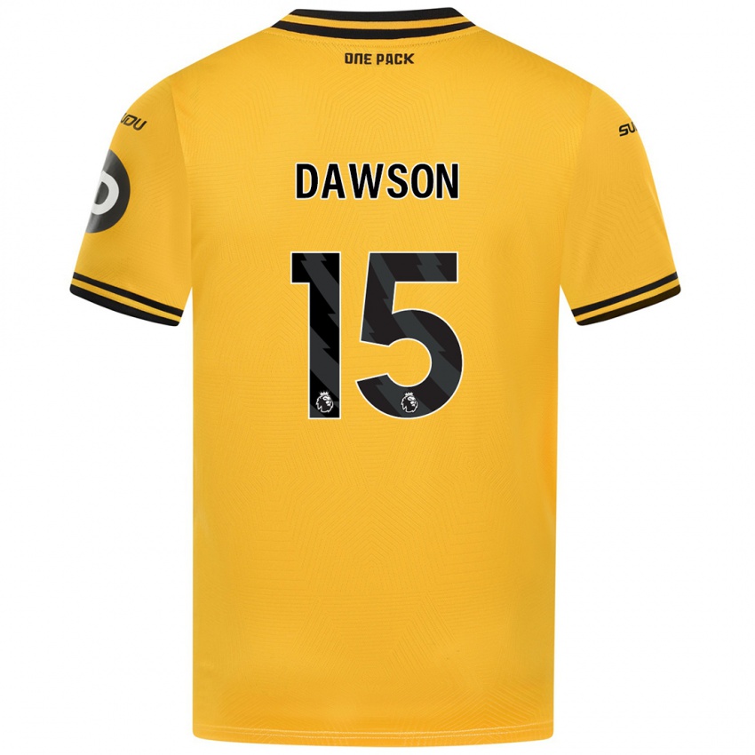 Dětské Craig Dawson #15 Žluť Domů Hráčské Dresy 2024/25 Dres