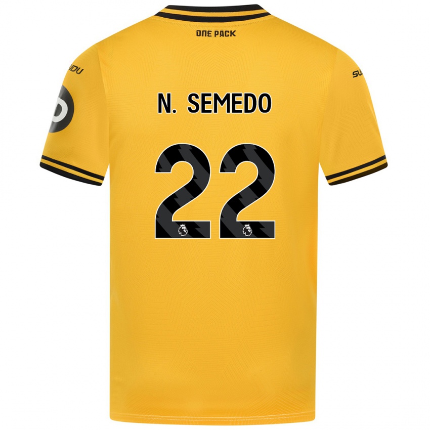 Dětské Nelson Semedo #22 Žluť Domů Hráčské Dresy 2024/25 Dres