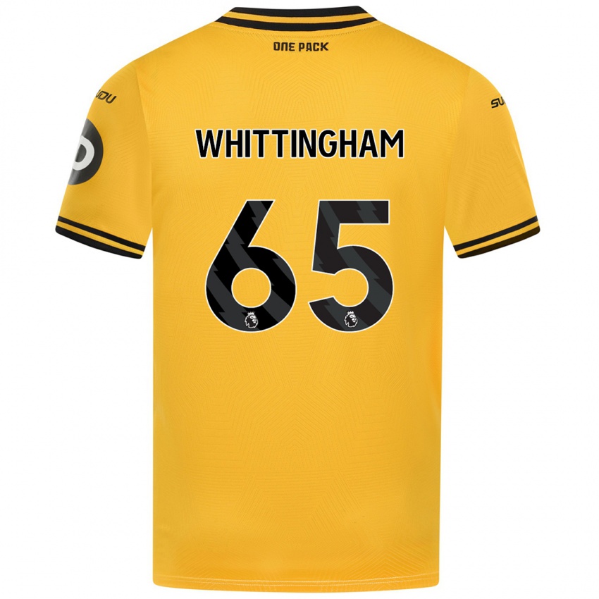 Dětské Matthew Whittingham #65 Žluť Domů Hráčské Dresy 2024/25 Dres