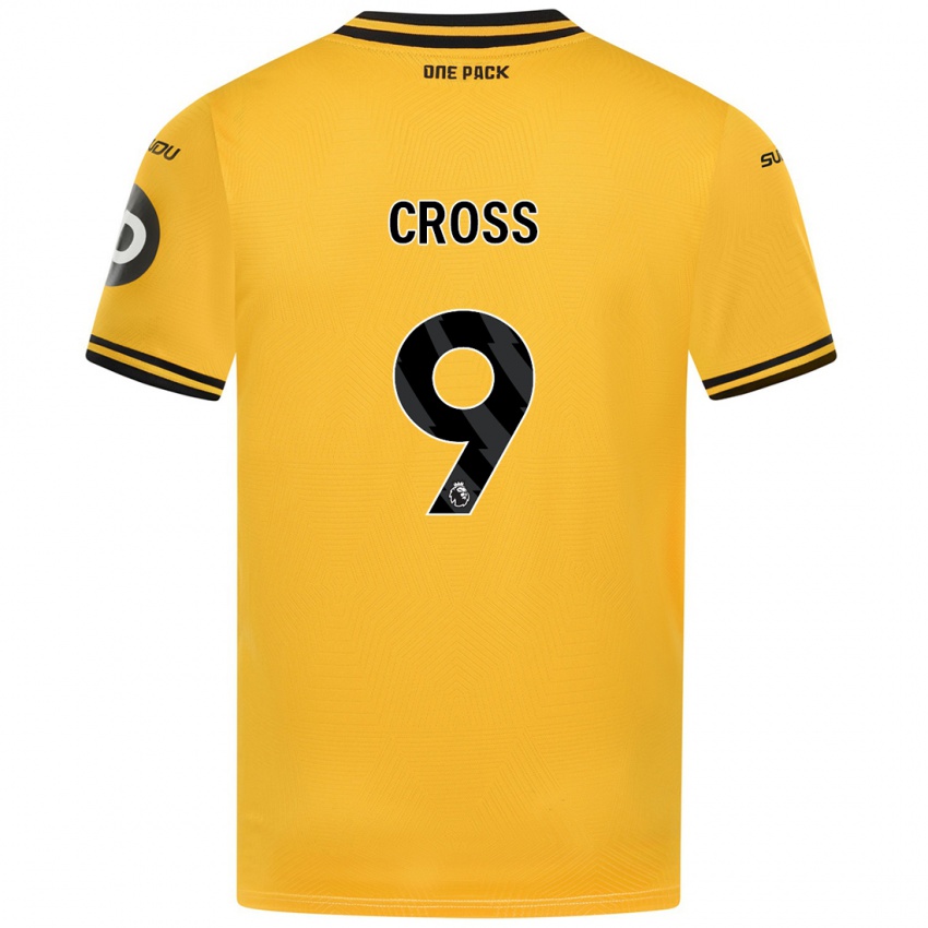 Dětské Jade Cross #9 Žluť Domů Hráčské Dresy 2024/25 Dres