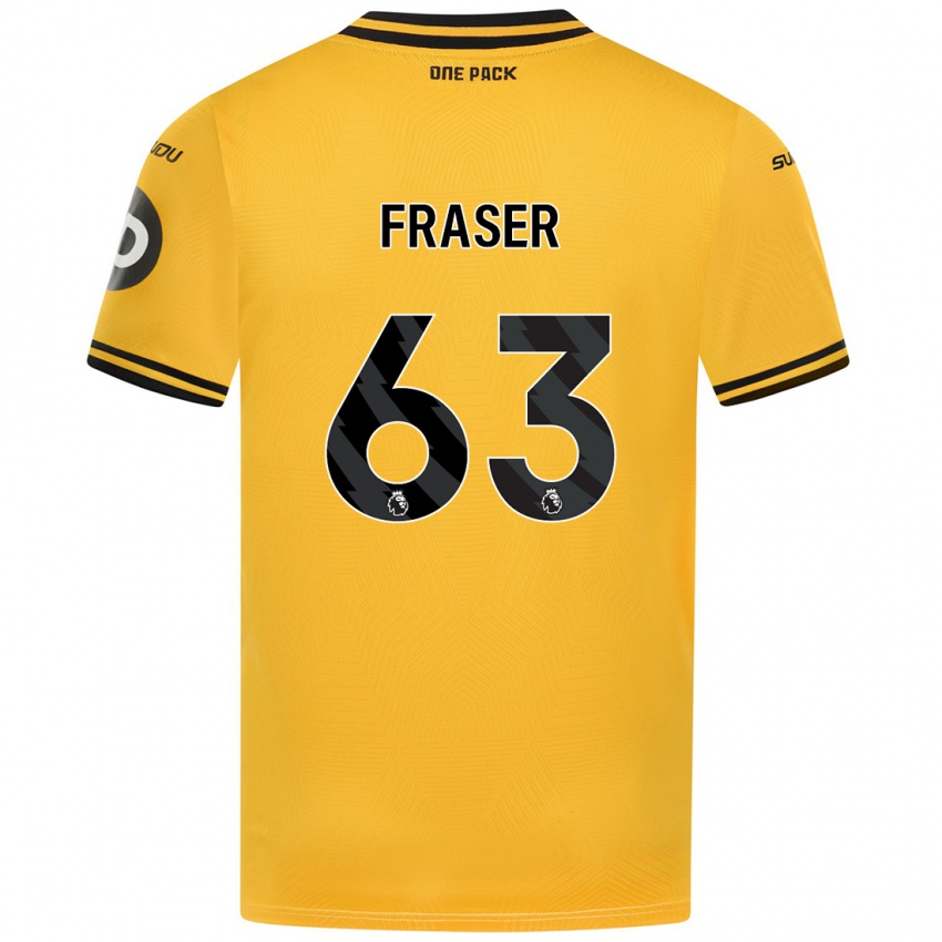 Dětské Nathan Fraser #63 Žluť Domů Hráčské Dresy 2024/25 Dres