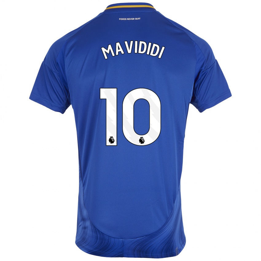 Dětské Stephy Mavididi #10 Modrá Bílá Domů Hráčské Dresy 2024/25 Dres