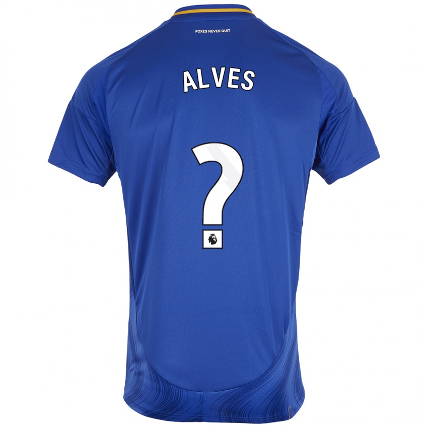 Dětské Will Alves #0 Modrá Bílá Domů Hráčské Dresy 2024/25 Dres