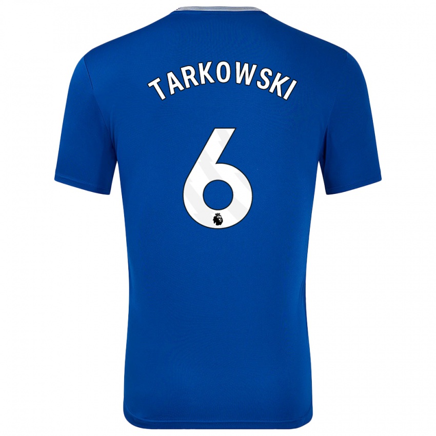 Dětské James Tarkowski #6 Modrá S Domů Hráčské Dresy 2024/25 Dres