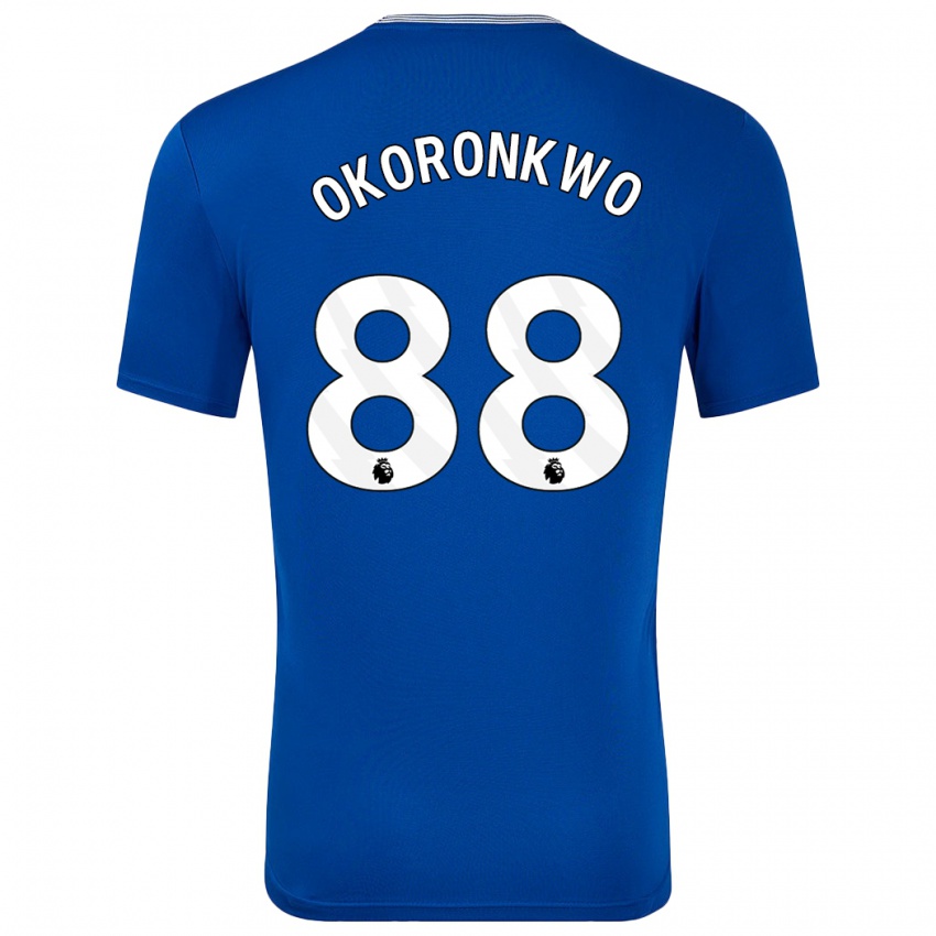 Dětské Francis Okoronkwo #88 Modrá S Domů Hráčské Dresy 2024/25 Dres