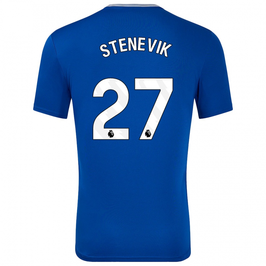 Dětské Elise Stenevik #27 Modrá S Domů Hráčské Dresy 2024/25 Dres