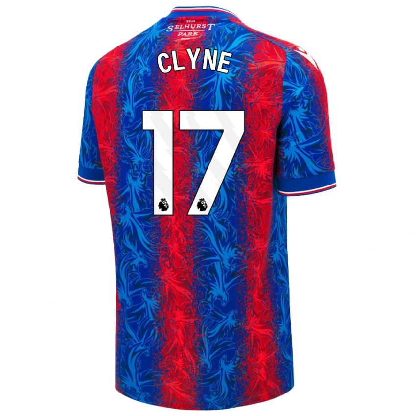 Dětské Nathaniel Clyne #17 Červené Modré Pruhy Domů Hráčské Dresy 2024/25 Dres