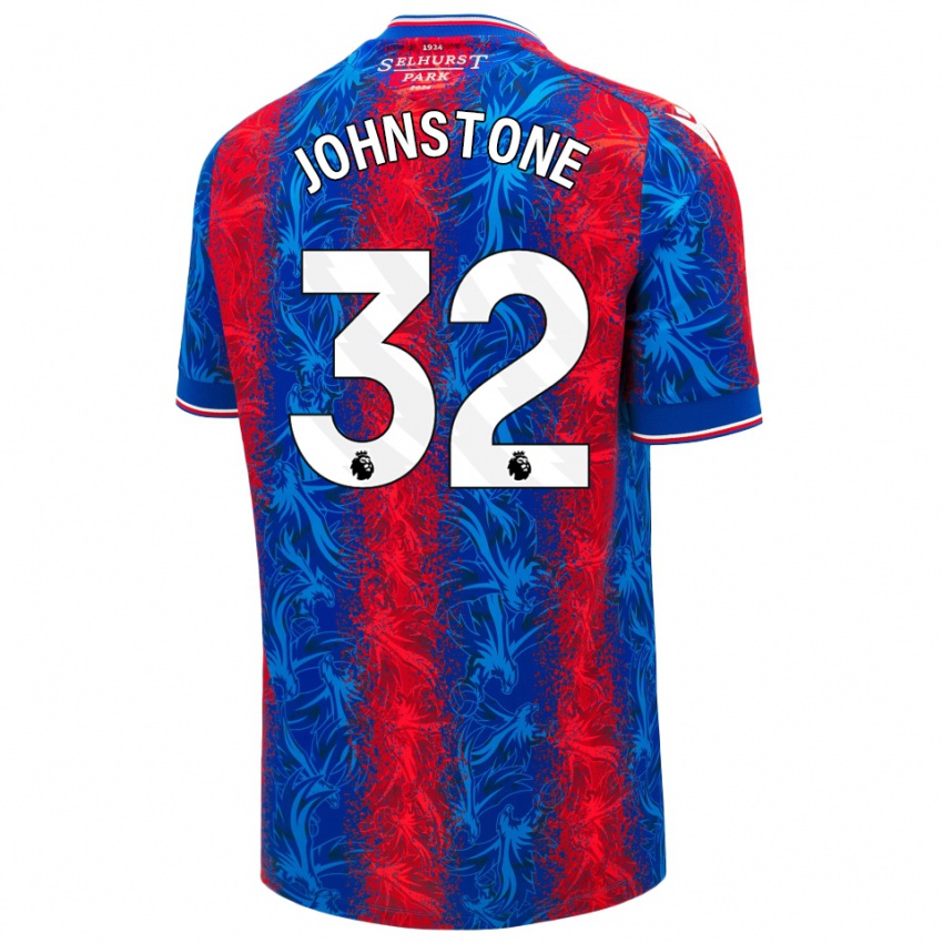 Dětské Sam Johnstone #32 Červené Modré Pruhy Domů Hráčské Dresy 2024/25 Dres