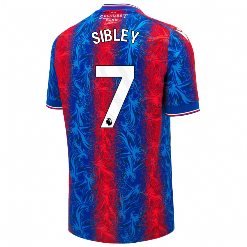 Dětské Isabella Sibley #7 Červené Modré Pruhy Domů Hráčské Dresy 2024/25 Dres