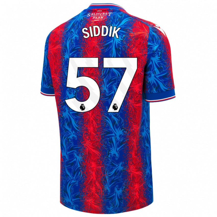 Dětské Cardo Siddik #57 Červené Modré Pruhy Domů Hráčské Dresy 2024/25 Dres