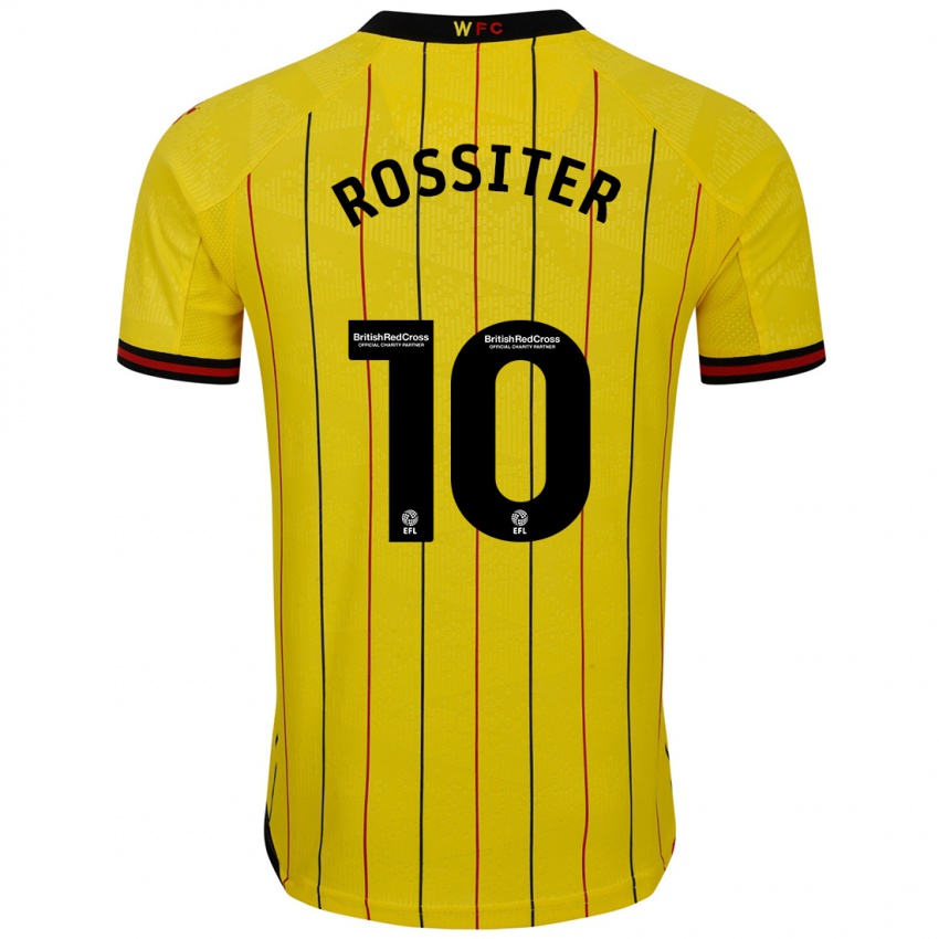 Dětské Annie Rossiter #10 Žlutá Černá Domů Hráčské Dresy 2024/25 Dres