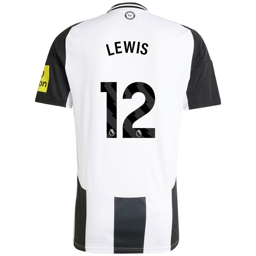 Dětské Jamal Lewis #12 Bílá Černá Domů Hráčské Dresy 2024/25 Dres