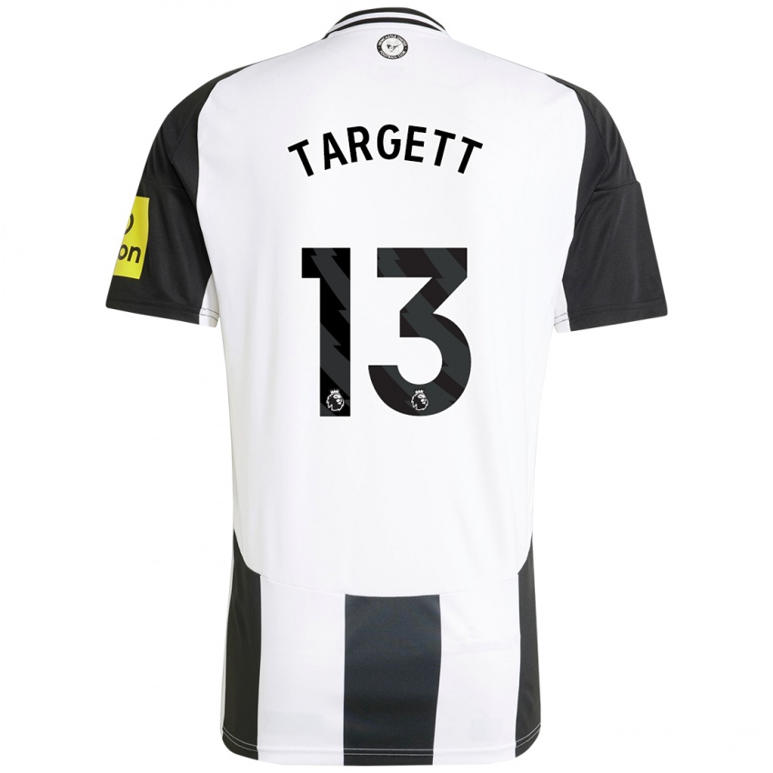 Dětské Matt Targett #13 Bílá Černá Domů Hráčské Dresy 2024/25 Dres