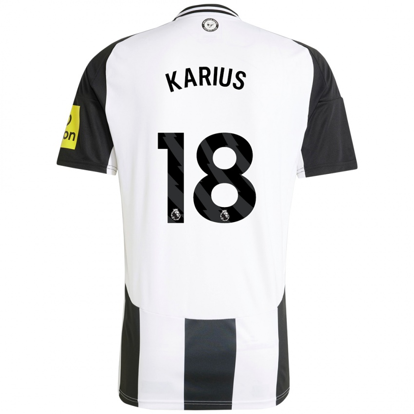 Dětské Loris Karius #18 Bílá Černá Domů Hráčské Dresy 2024/25 Dres