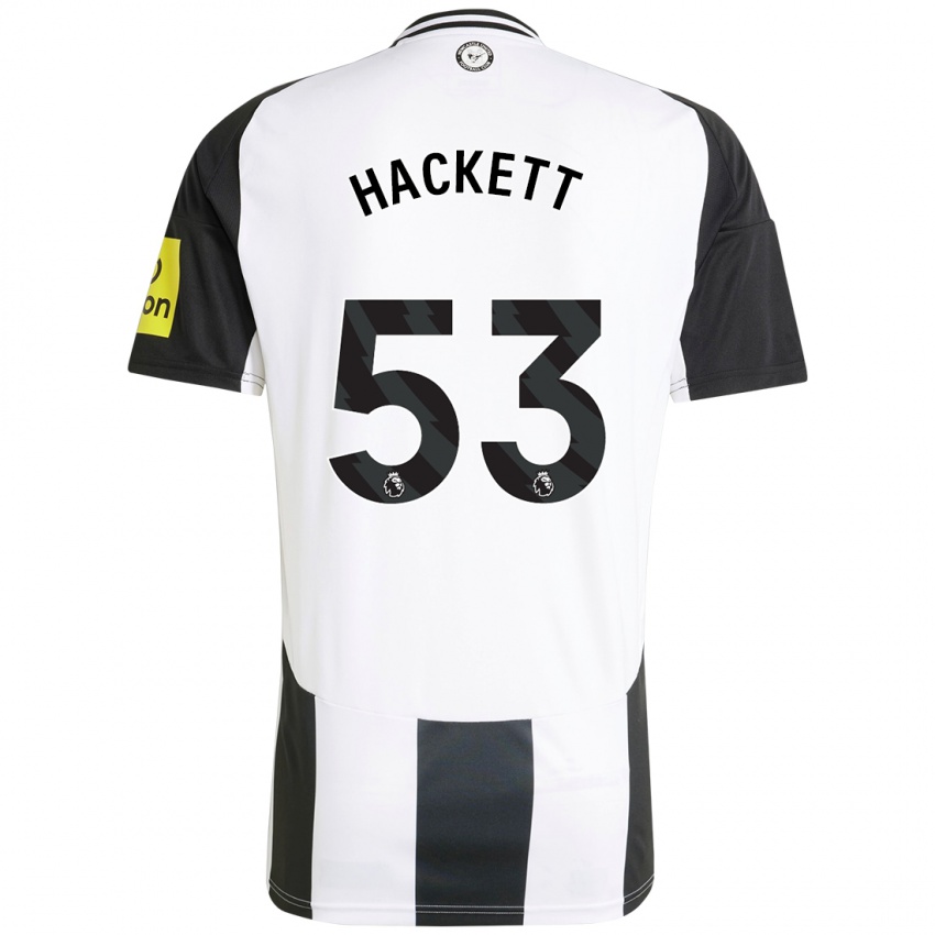 Dětské Jordan Hackett #53 Bílá Černá Domů Hráčské Dresy 2024/25 Dres