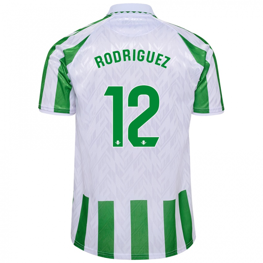 Dětské Ricardo Rodríguez #12 Zelené Bílé Pruhy Domů Hráčské Dresy 2024/25 Dres