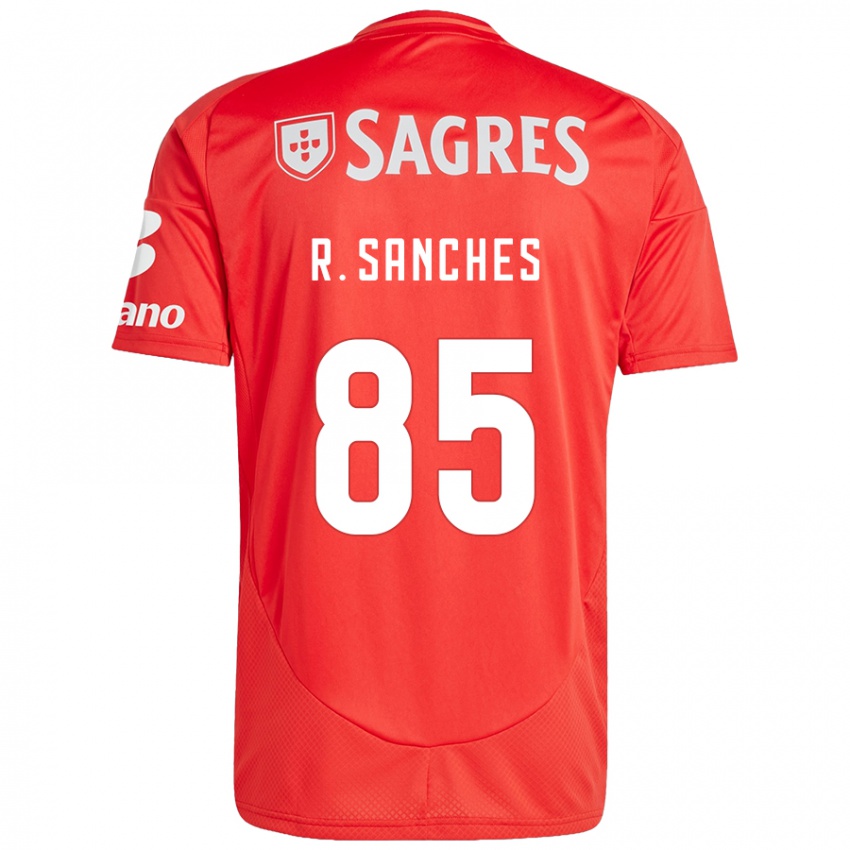 Dětské Renato Sanches #85 Červená Bílá Domů Hráčské Dresy 2024/25 Dres