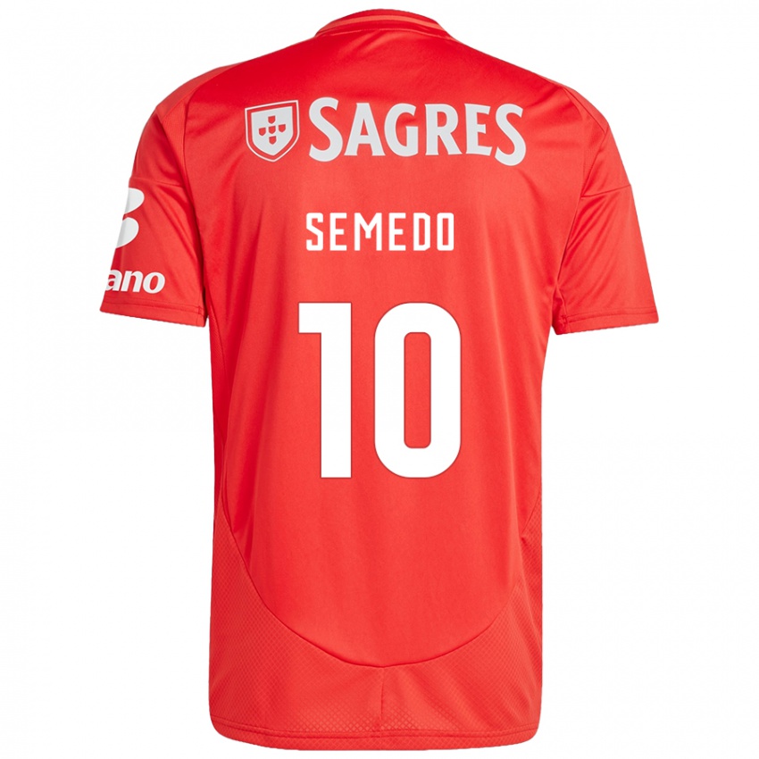 Dětské Andreson Semedo #10 Červená Bílá Domů Hráčské Dresy 2024/25 Dres