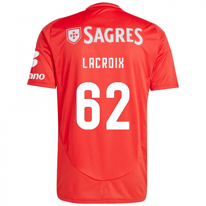 Dětské Lenny Lacroix #62 Červená Bílá Domů Hráčské Dresy 2024/25 Dres