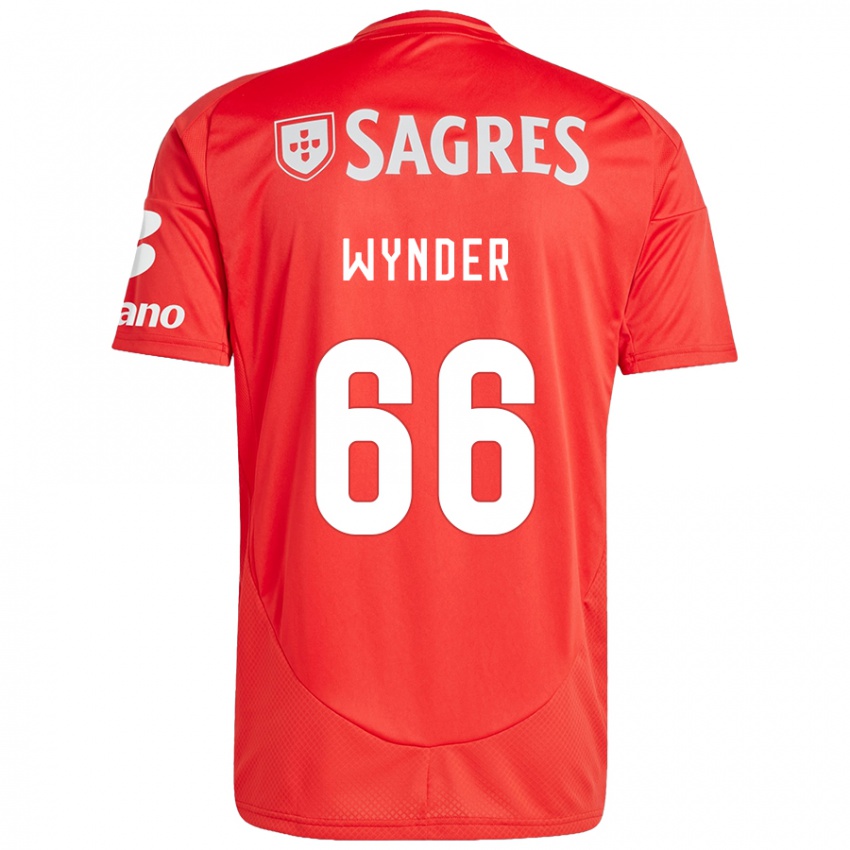 Dětské Joshua Wynder #66 Červená Bílá Domů Hráčské Dresy 2024/25 Dres