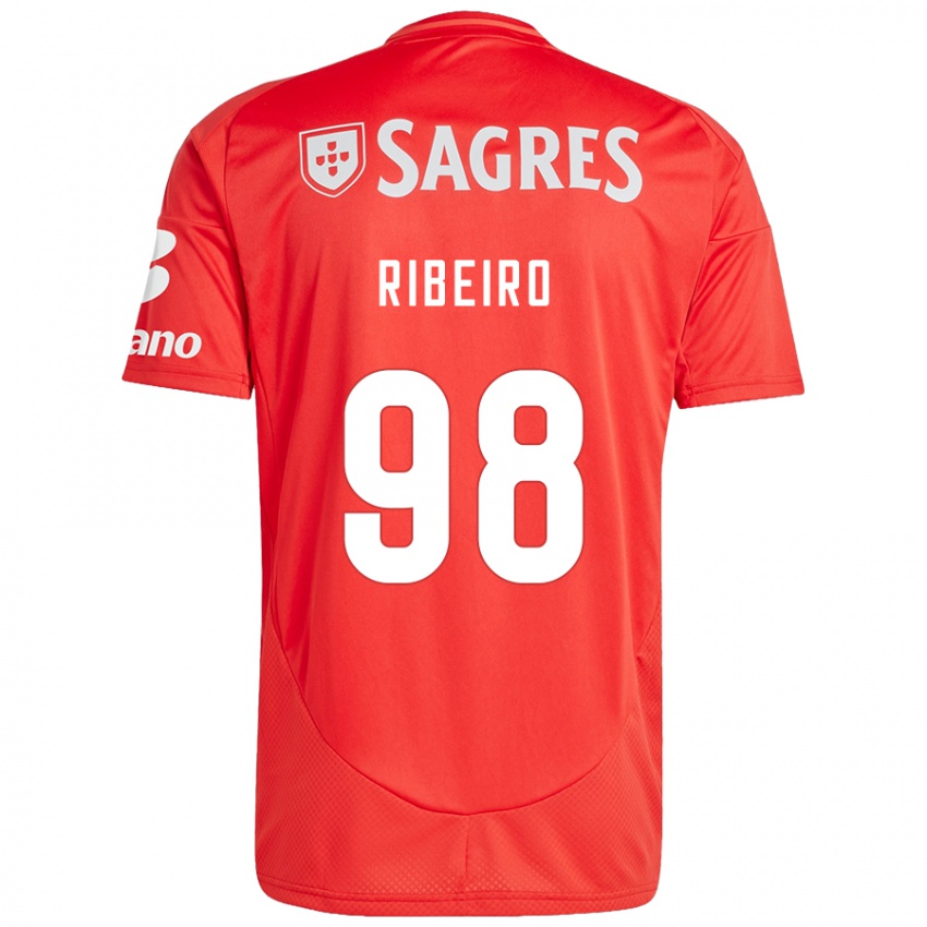 Dětské Ricardo Ribeiro #98 Červená Bílá Domů Hráčské Dresy 2024/25 Dres