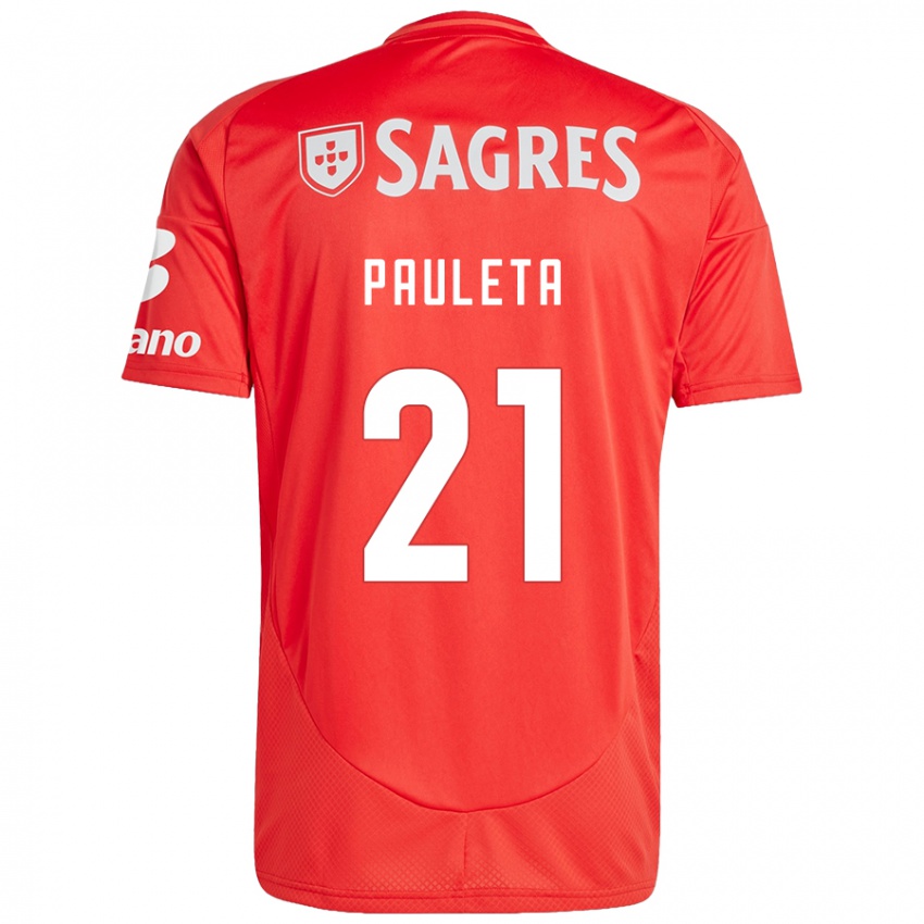 Dětské Pauleta #21 Červená Bílá Domů Hráčské Dresy 2024/25 Dres