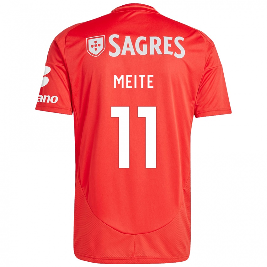 Dětské Soualiho Meite #11 Červená Bílá Domů Hráčské Dresy 2024/25 Dres