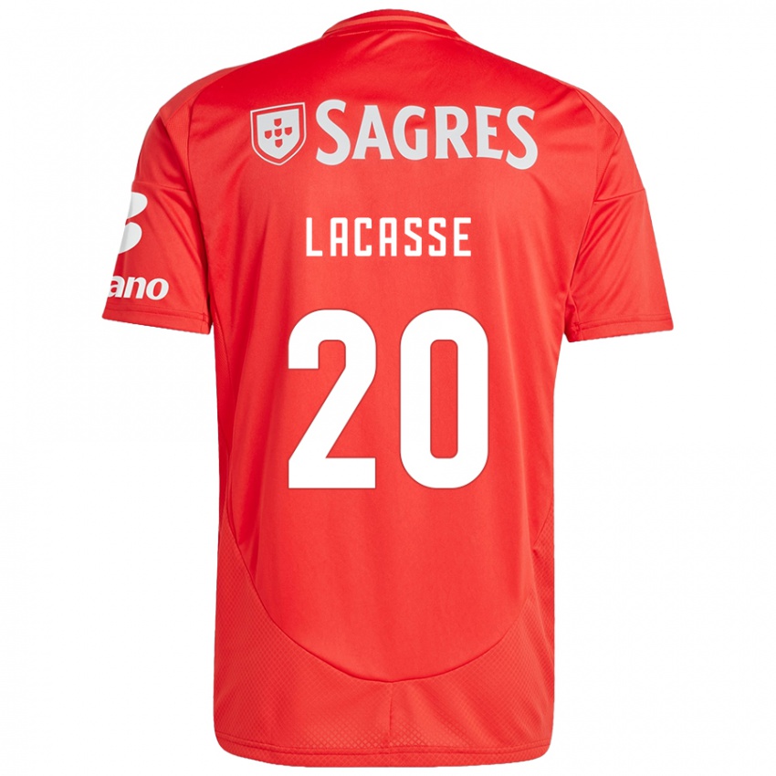 Dětské Cloe Lacasse #20 Červená Bílá Domů Hráčské Dresy 2024/25 Dres