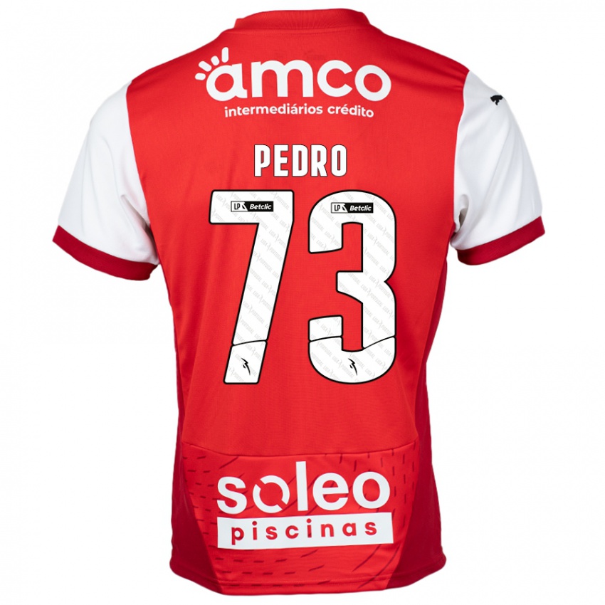 Dětské Zé Pedro #73 Červená Bílá Domů Hráčské Dresy 2024/25 Dres