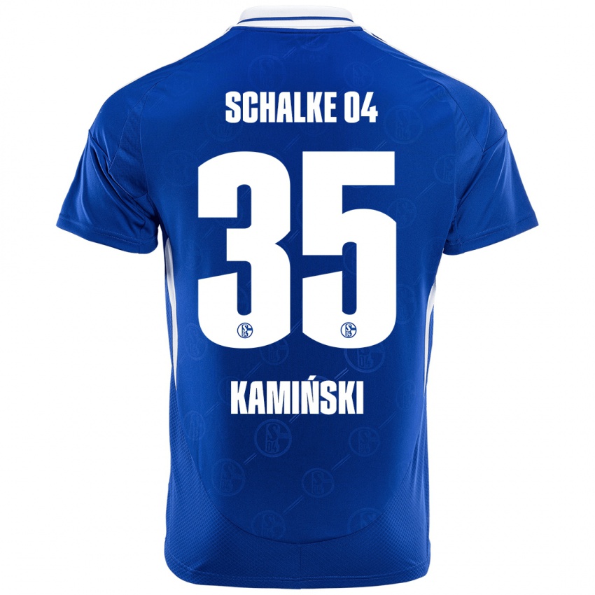 Dětské Marcin Kaminski #35 Královská Modrá Domů Hráčské Dresy 2024/25 Dres