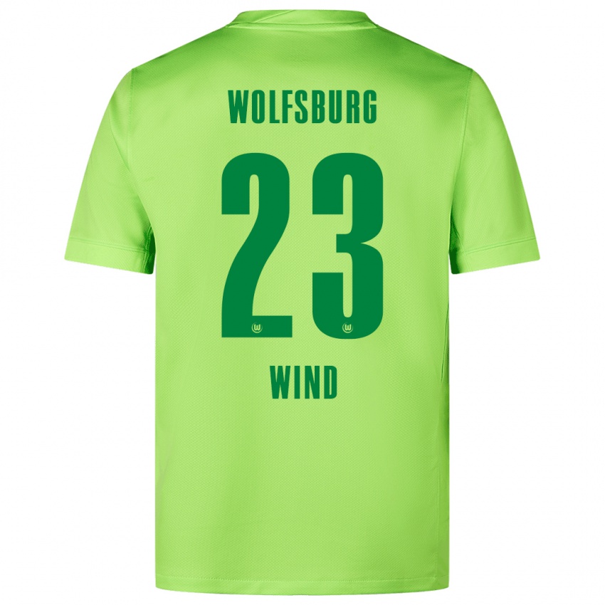 Dětské Jonas Wind #23 Fluorescenční Zelená Domů Hráčské Dresy 2024/25 Dres