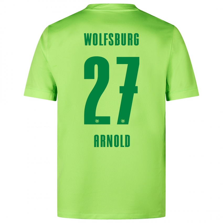 Dětské Maximilian Arnold #27 Fluorescenční Zelená Domů Hráčské Dresy 2024/25 Dres