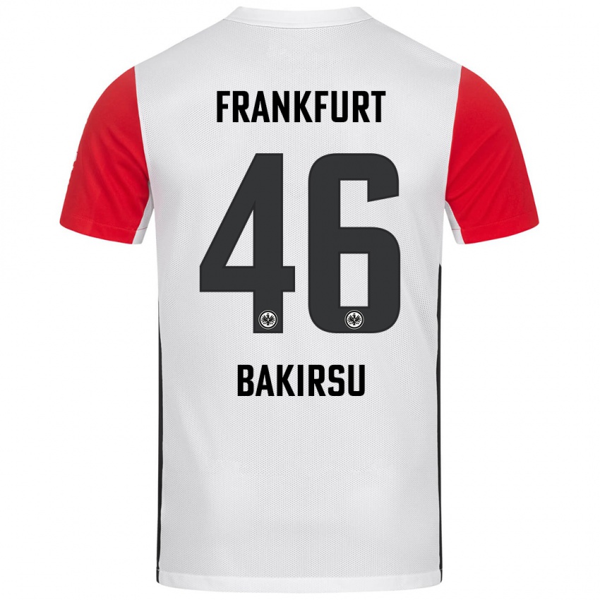 Dětské Hüseyin Bakirsu #46 Bílá Červená Domů Hráčské Dresy 2024/25 Dres