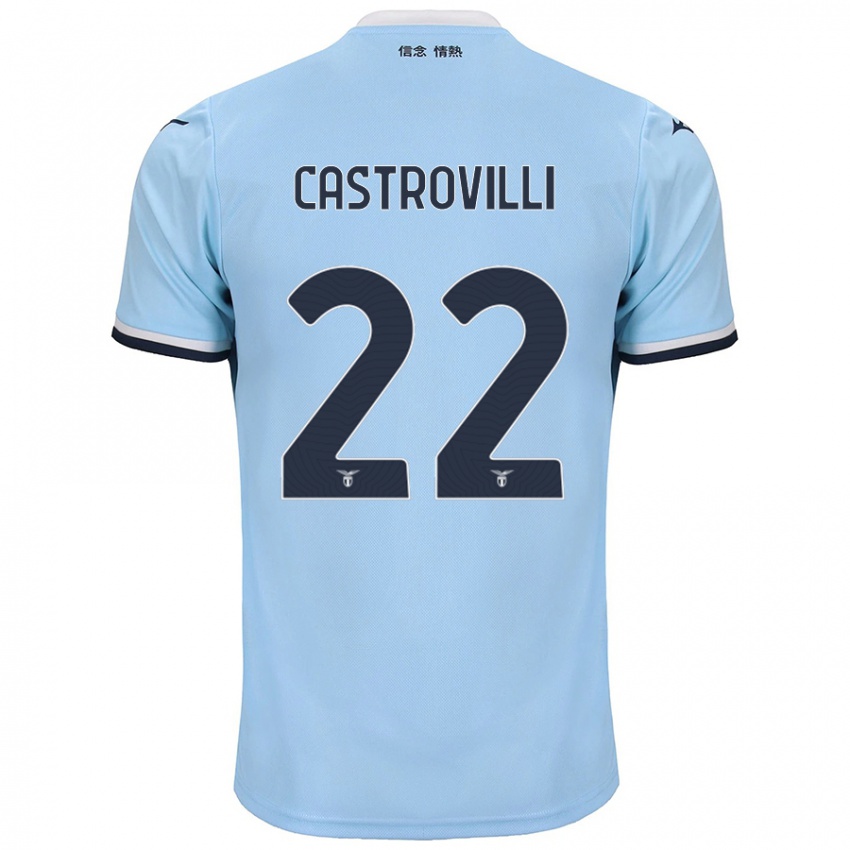 Dětské Gaetano Castrovilli #22 Modrý Domů Hráčské Dresy 2024/25 Dres