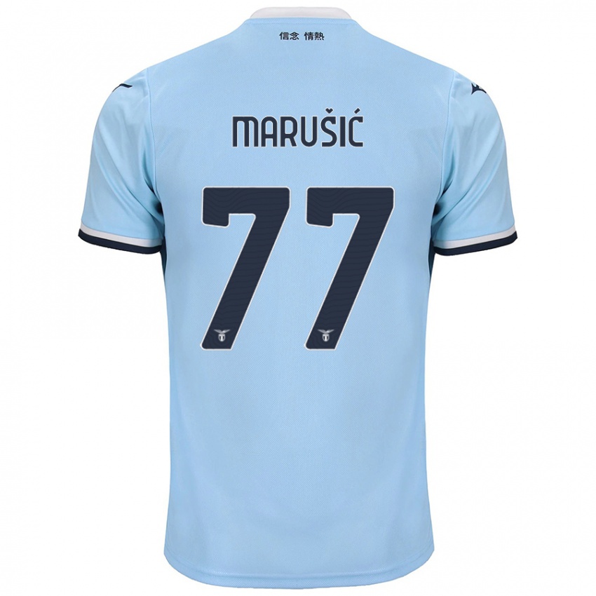 Dětské Adam Marusic #77 Modrý Domů Hráčské Dresy 2024/25 Dres