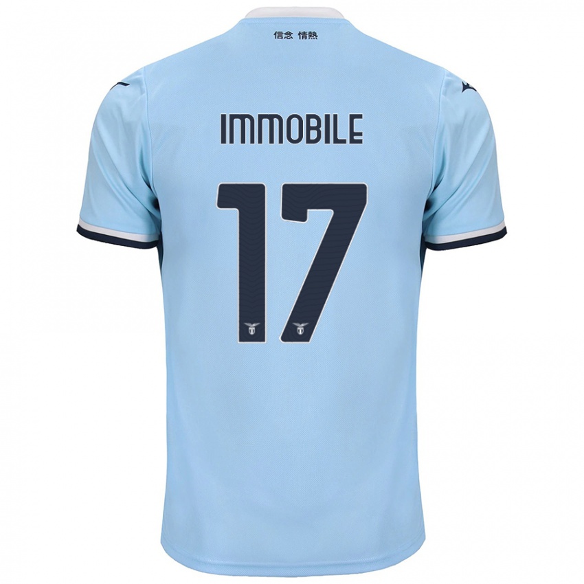 Dětské Ciro Immobile #17 Modrý Domů Hráčské Dresy 2024/25 Dres