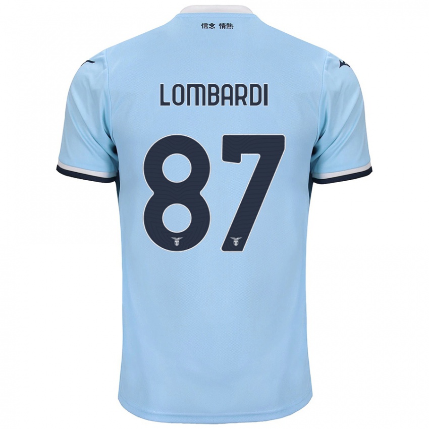 Dětské Cristiano Lombardi #87 Modrý Domů Hráčské Dresy 2024/25 Dres