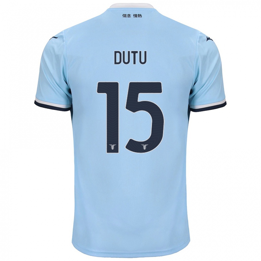 Dětské Matteo Dutu #15 Modrý Domů Hráčské Dresy 2024/25 Dres