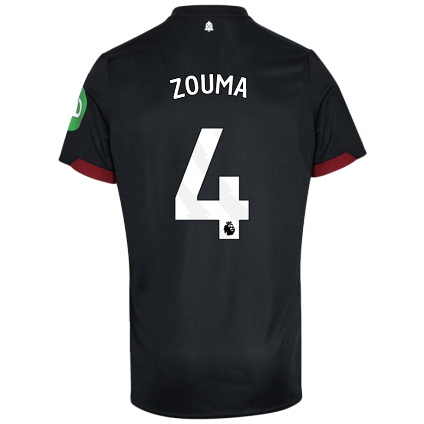 Dětské Kurt Zouma #4 Černá Bílá Daleko Hráčské Dresy 2024/25 Dres