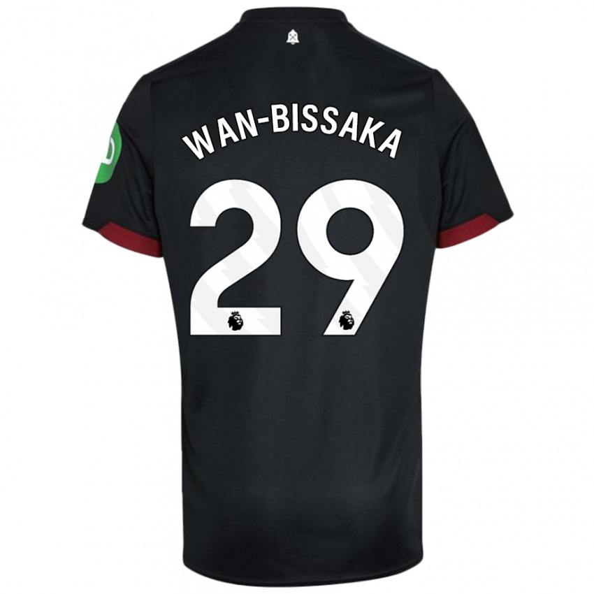 Dětské Aaron Wan-Bissaka #29 Černá Bílá Daleko Hráčské Dresy 2024/25 Dres