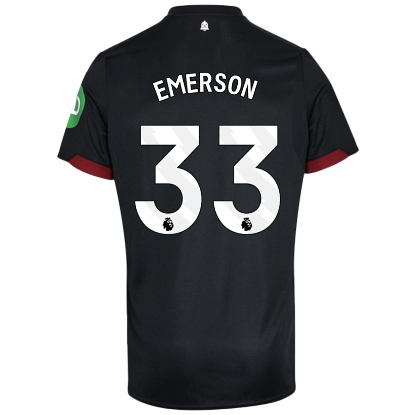 Dětské Emerson Palmieri #33 Černá Bílá Daleko Hráčské Dresy 2024/25 Dres