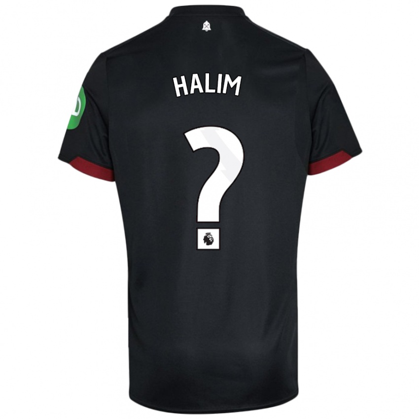 Dětské Mehmet Halim #0 Černá Bílá Daleko Hráčské Dresy 2024/25 Dres