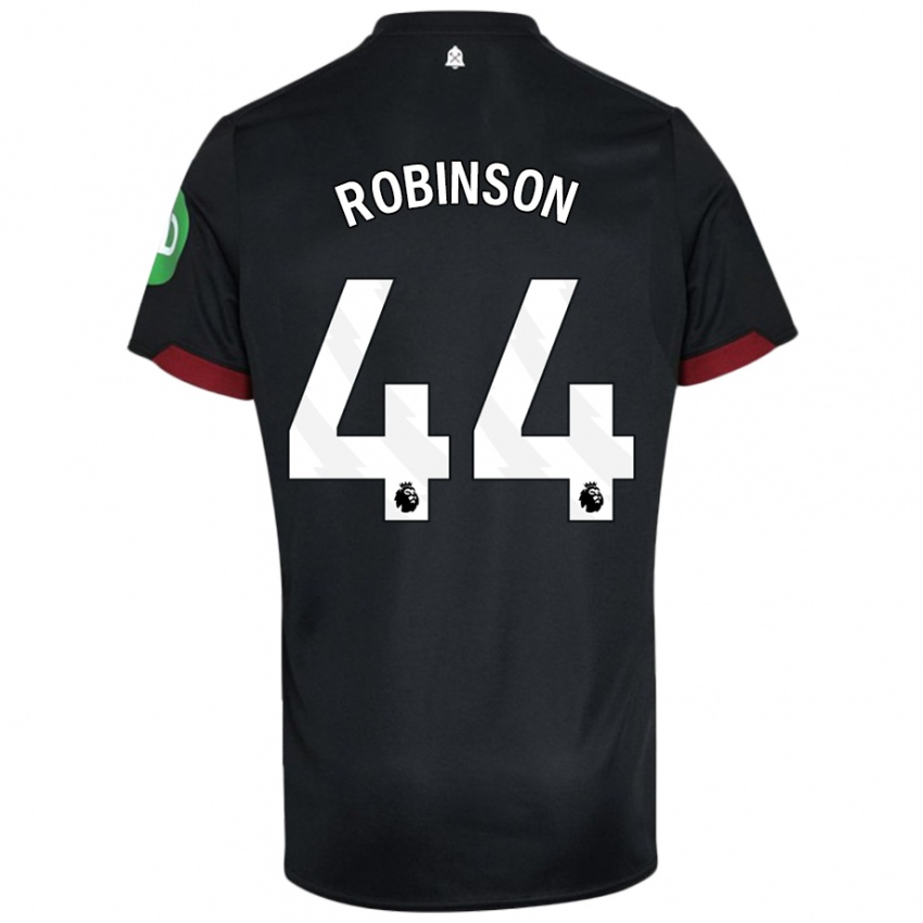 Dětské Junior Robinson #44 Černá Bílá Daleko Hráčské Dresy 2024/25 Dres