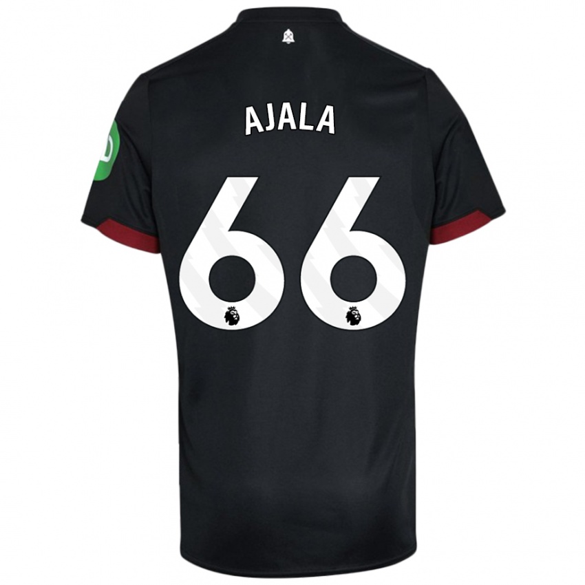 Dětské Joshua Ajala #66 Černá Bílá Daleko Hráčské Dresy 2024/25 Dres