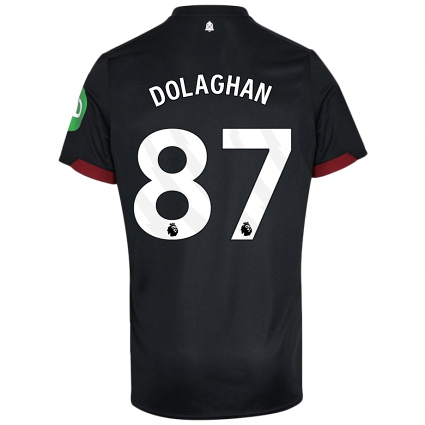 Dětské Brad Dolaghan #87 Černá Bílá Daleko Hráčské Dresy 2024/25 Dres