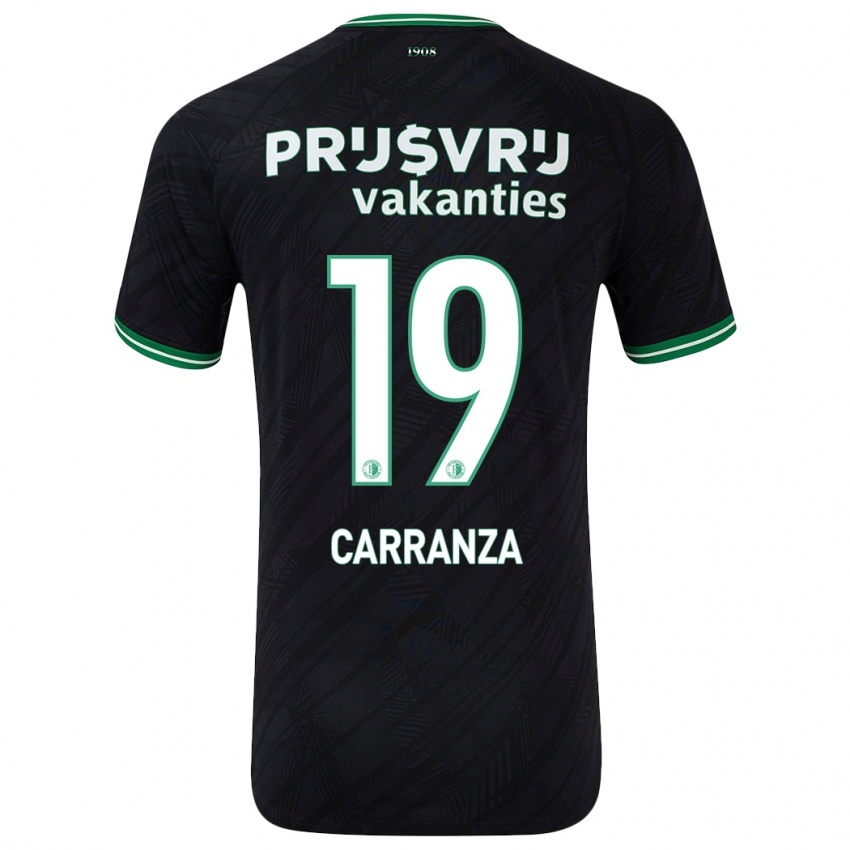 Dětské Julián Carranza #19 Černo Zelená Daleko Hráčské Dresy 2024/25 Dres