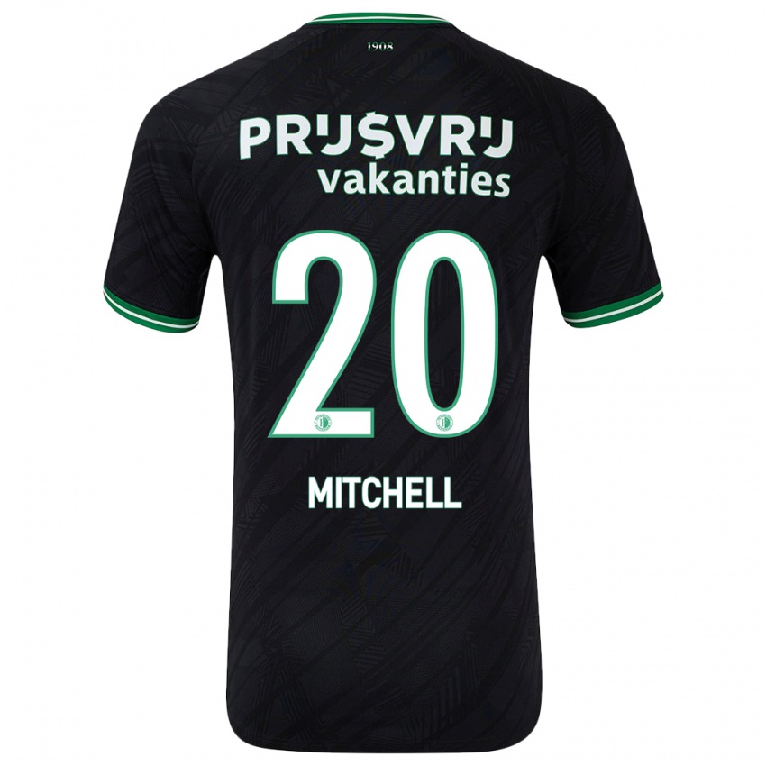 Dětské Jeyland Mitchell #20 Černo Zelená Daleko Hráčské Dresy 2024/25 Dres