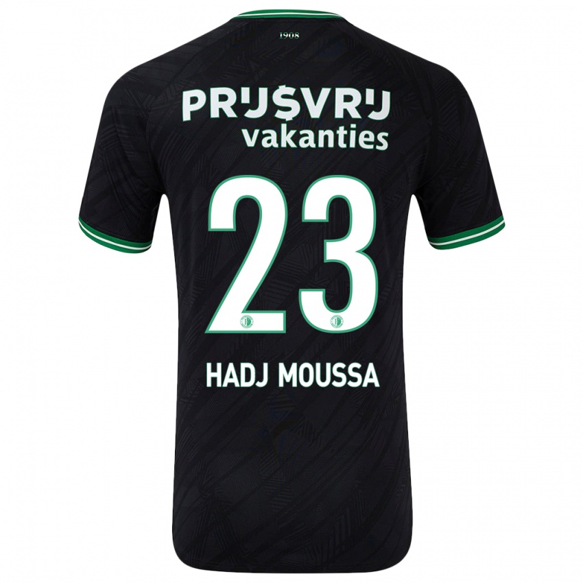 Dětské Anis Hadj Moussa #23 Černo Zelená Daleko Hráčské Dresy 2024/25 Dres